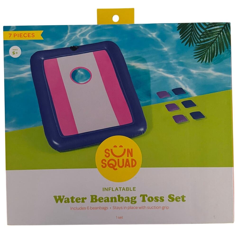 Sun Squad Outdoor Water Beanbag Toss Set Game NEW